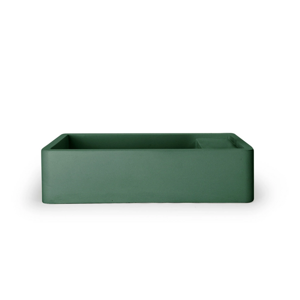 Shelf 01 Basin - Overflow - Surface Mount (Teal,No Tap Hole,Black)