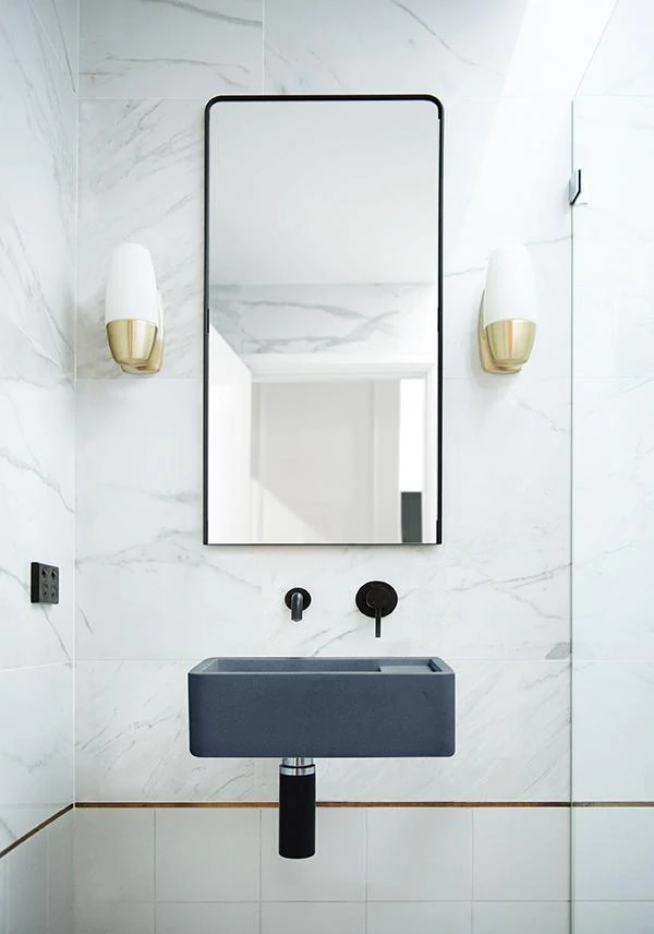 Shelf 01 Basin - Overflow - Wall Hung (Copan Blue,No Tap Hole,Black)