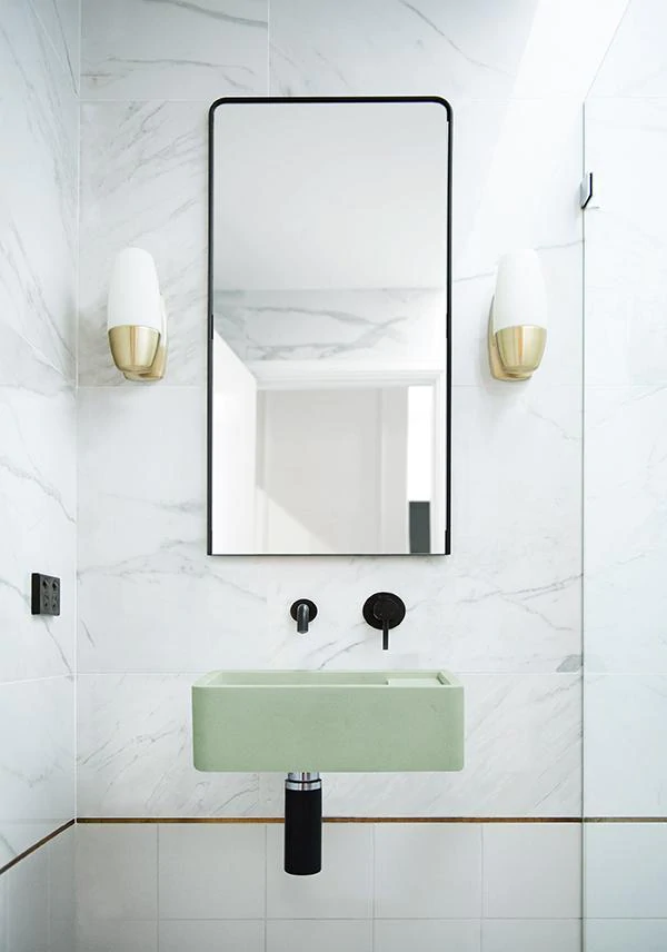 Shelf 01 Basin - Overflow - Wall Hung (Mint,No Tap Hole,Black)
