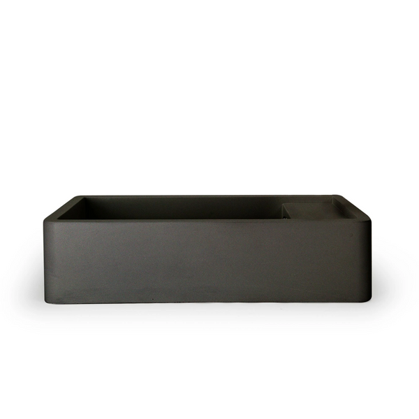 Shelf 02 Basin - Overflow - Surface Mount (Charcoal,Tap Hole,Black)