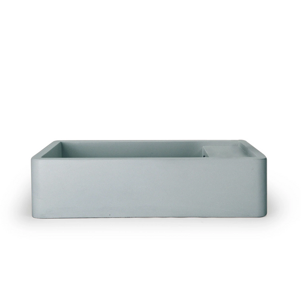 Shelf 02 Basin - Overflow - Surface Mount (Powder Blue,No Tap Hole,Black)