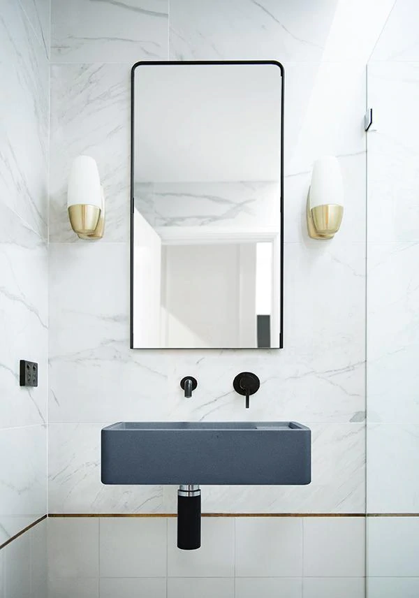 Shelf 02 Basin - Overflow - Wall Hung (Custard,No Tap Hole,Black)