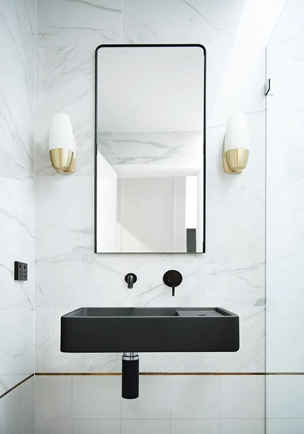 Shelf 03 Basin - Overflow - Wall Hung (Charcoal,No Tap Hole,Black)