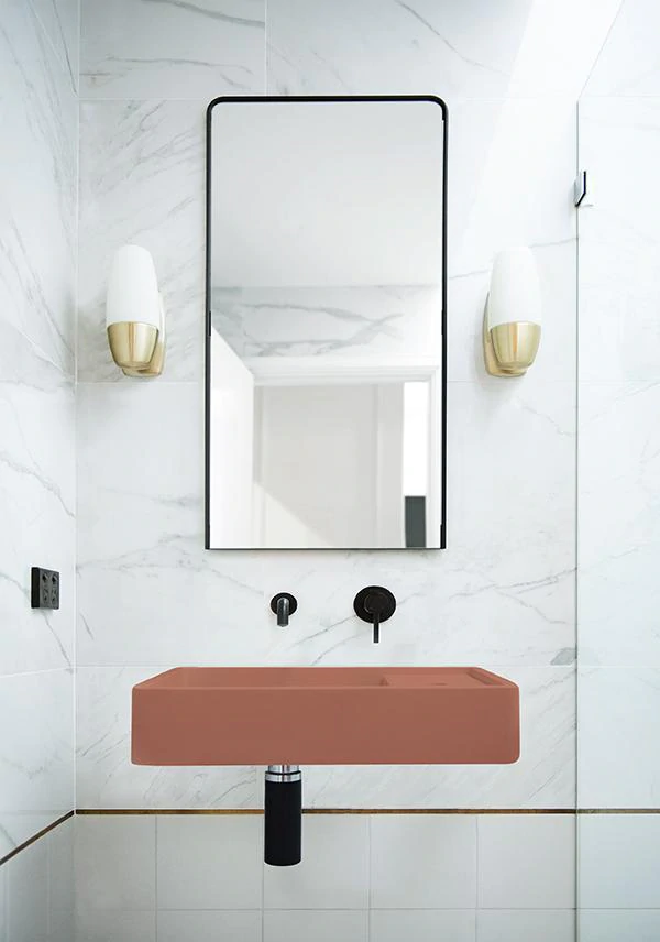 Shelf 03 Basin - Overflow - Wall Hung (Musk,No Tap Hole,Black)