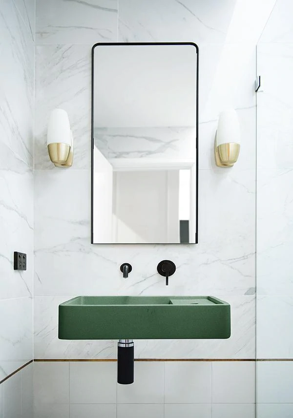 Shelf 03 Basin - Overflow - Wall Hung (Teal,Tap Hole,Black)