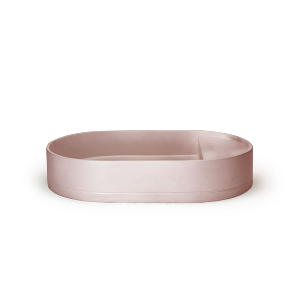 Shelf Oval Basin - Surface Mount (Blush Pink,No Tap Hole,No Overflow)