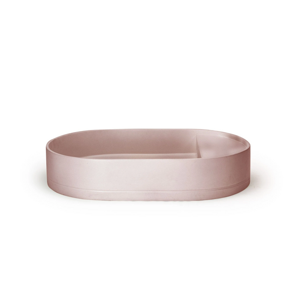 Shelf Oval Basin - Surface Mount (Blush Pink,Tap Hole,No Overflow)