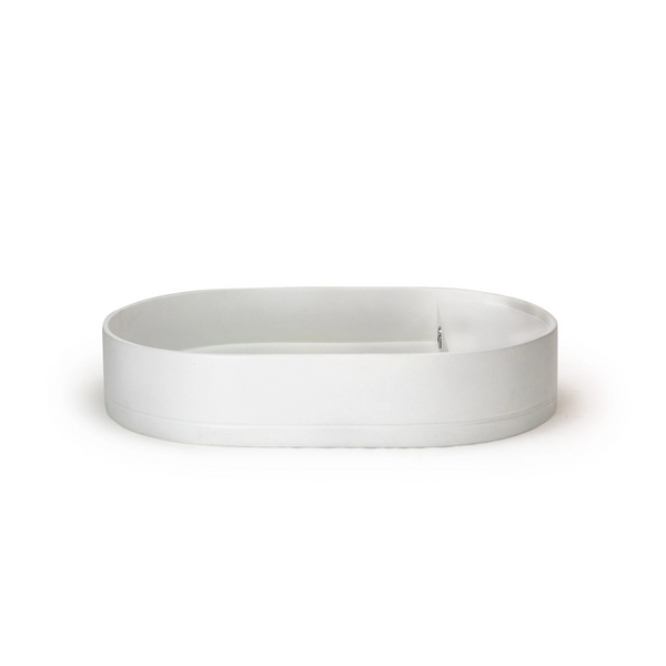 Shelf Oval Basin - Overflow - Surface Mount (Ivory,No Tap Hole,Black)