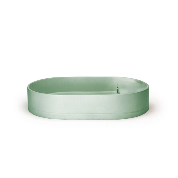 Shelf Oval Basin - Overflow - Surface Mount (Mint,No Tap Hole,Black)