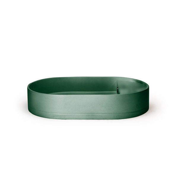 Shelf Oval Basin - Surface Mount (Teal,Tap Hole,No Overflow)