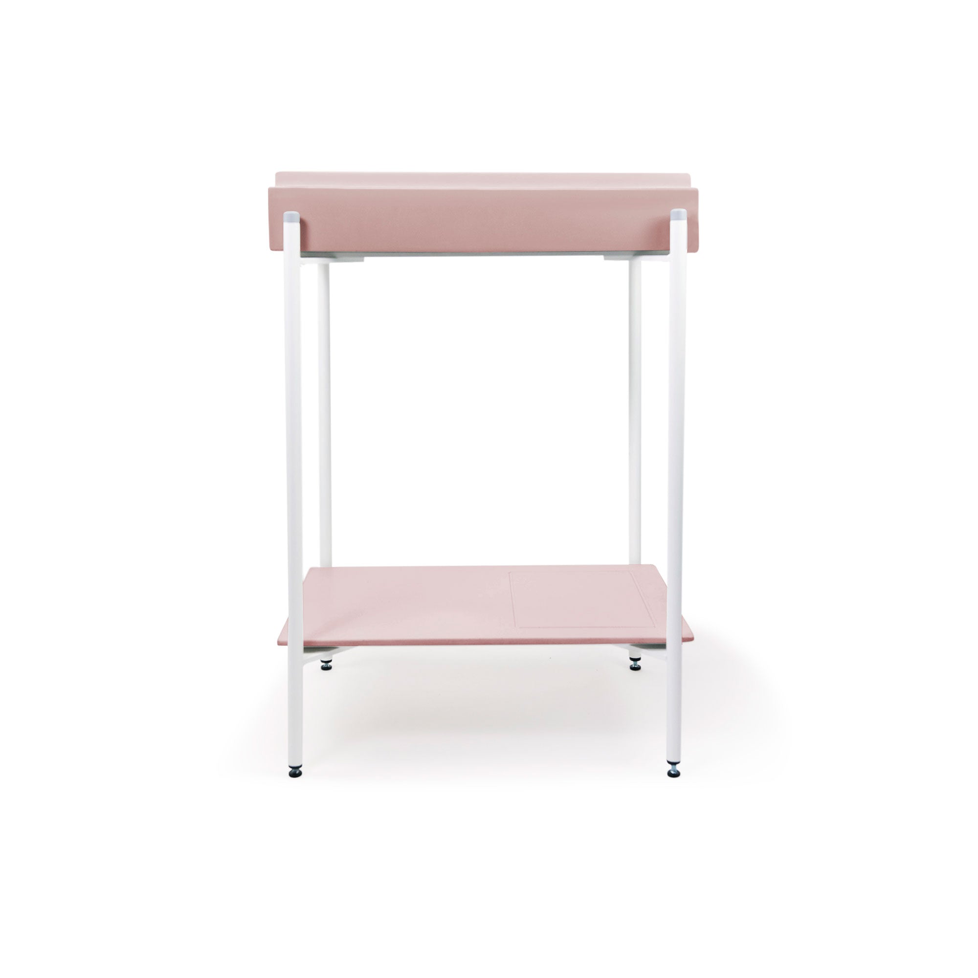 Stepp Rectangle Basin - Stand (Blush Pink,Black Frame)