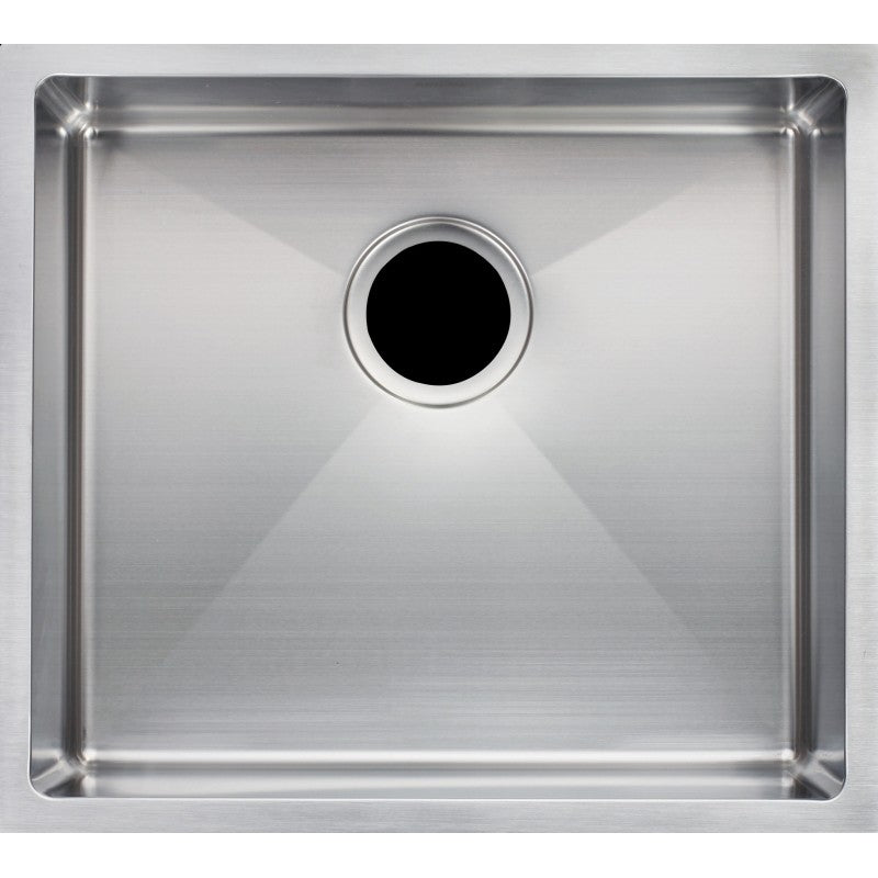 304 Stainless Steel Hand-made Single Bowl Kitchen Sink(Round Edges) 500*440*230mm