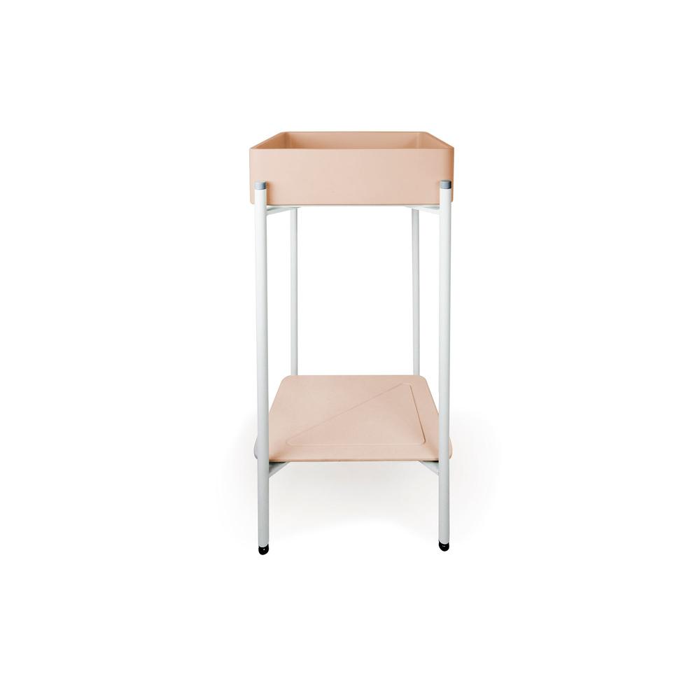 Vesl Square Basin - Stand (Blush Pink,Black Frame)