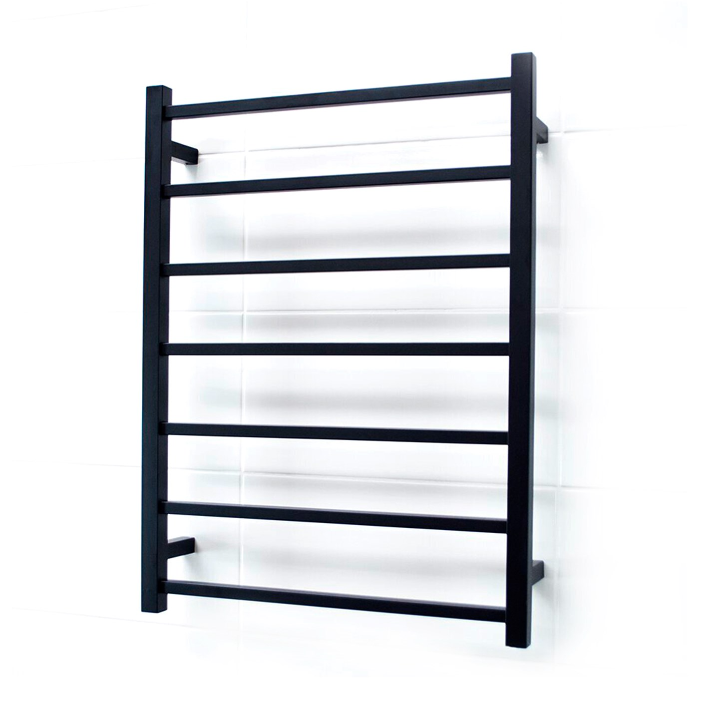 600 x 800mm Squ Heated Towel Rail LEFT