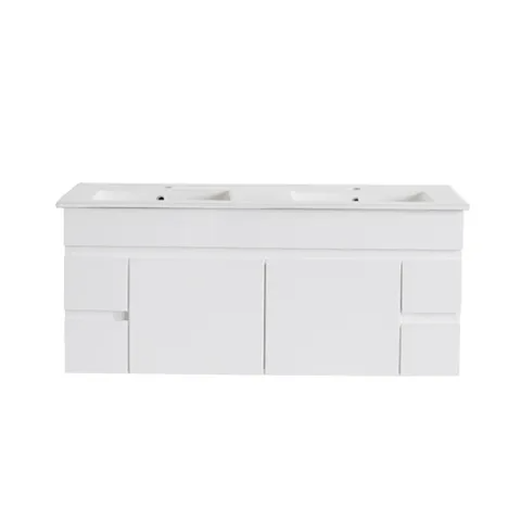 Pavia 1200 Vanity WH ST DB