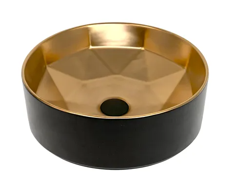 Star Basin Round Matte Gold