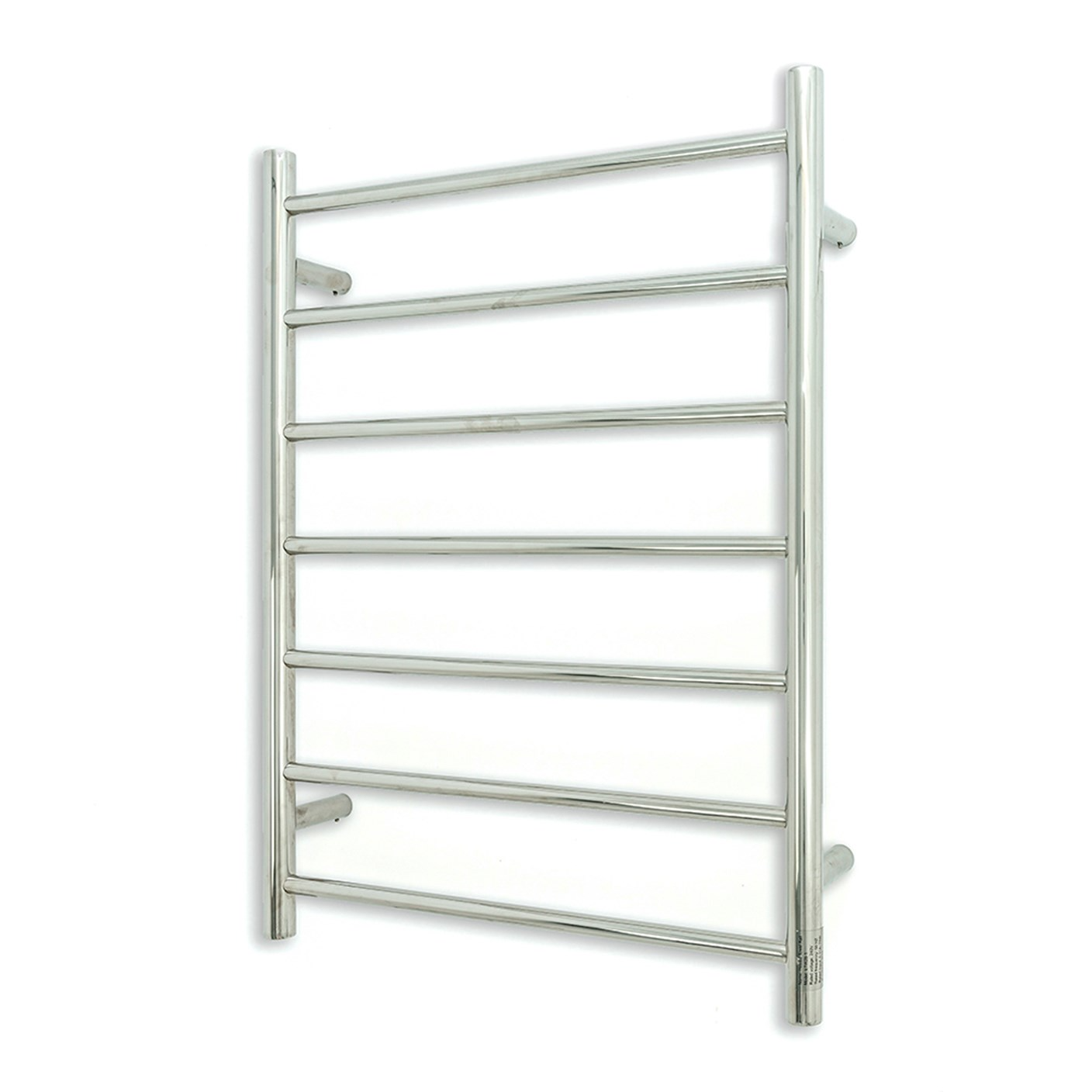 600 x 800mm Rnd Heated Towel Rail LEFT