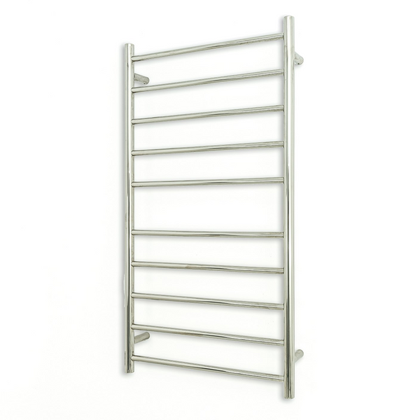 600 x 1100mm Rnd Heated Towel Rail LEFT